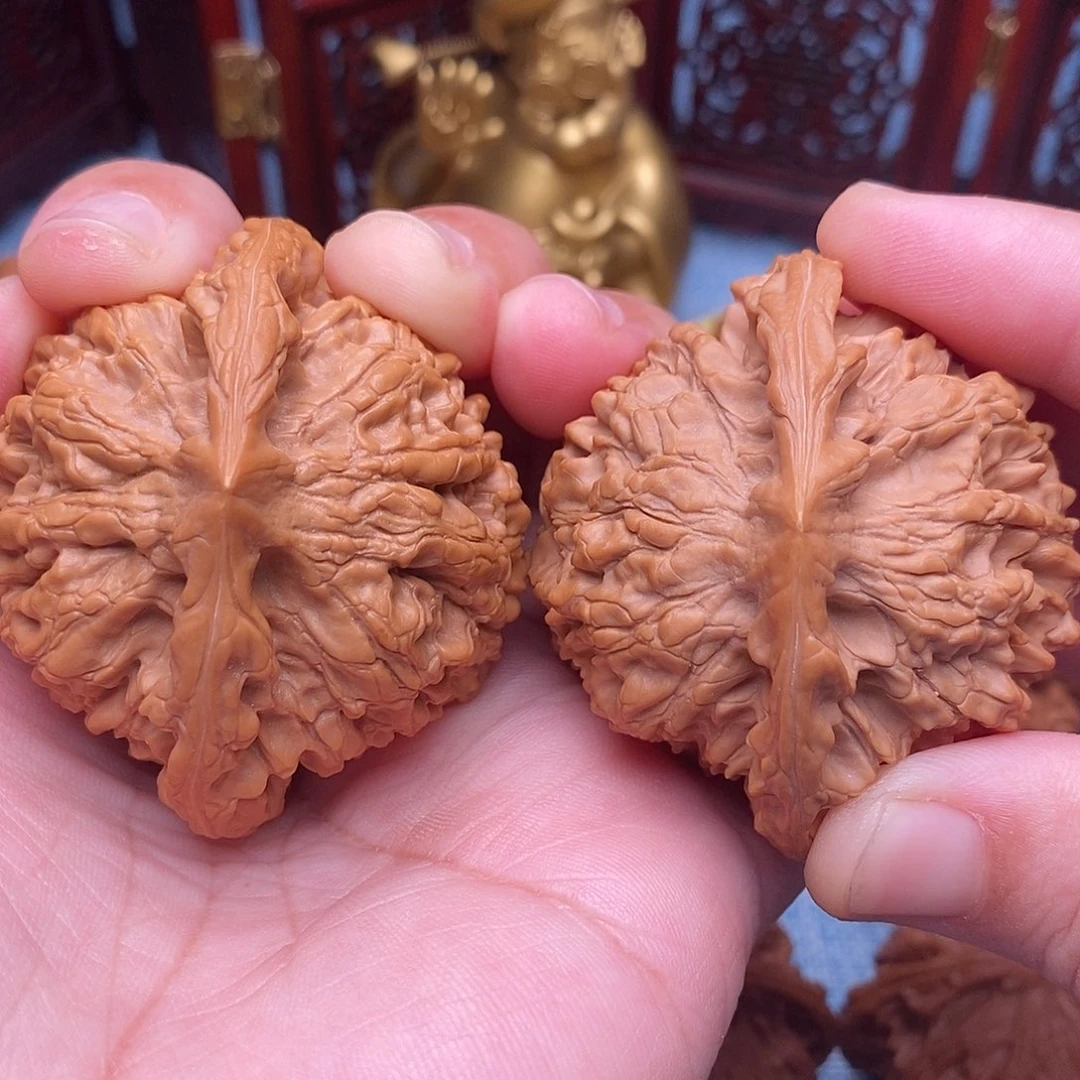 把件文玩核桃53全品毕业麒麟纹官帽