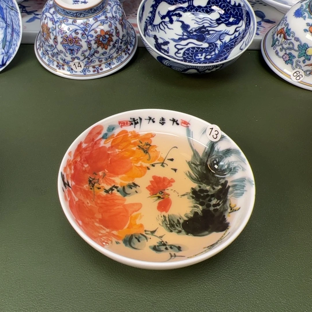 景德镇纯手工纯手绘茶具木木13