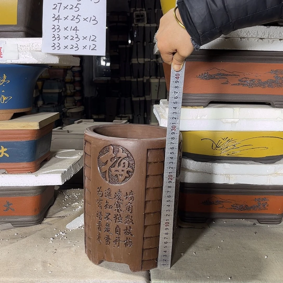 紫砂花盆宜兴紫砂花盆