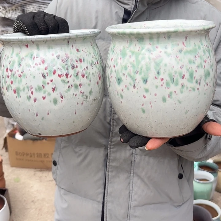 红陶两个口径16高度16