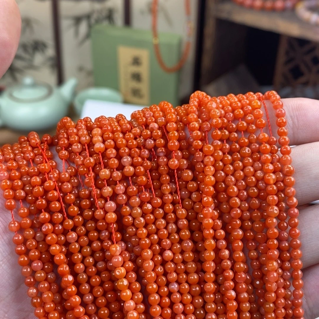 南红玛瑙未镶嵌手链