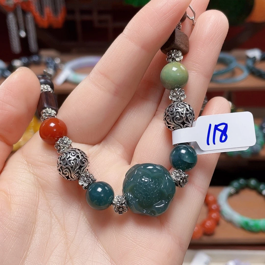 翡翠未镶嵌手链饰品