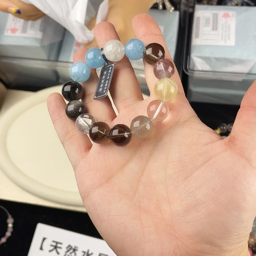 水晶银S925镶嵌手串