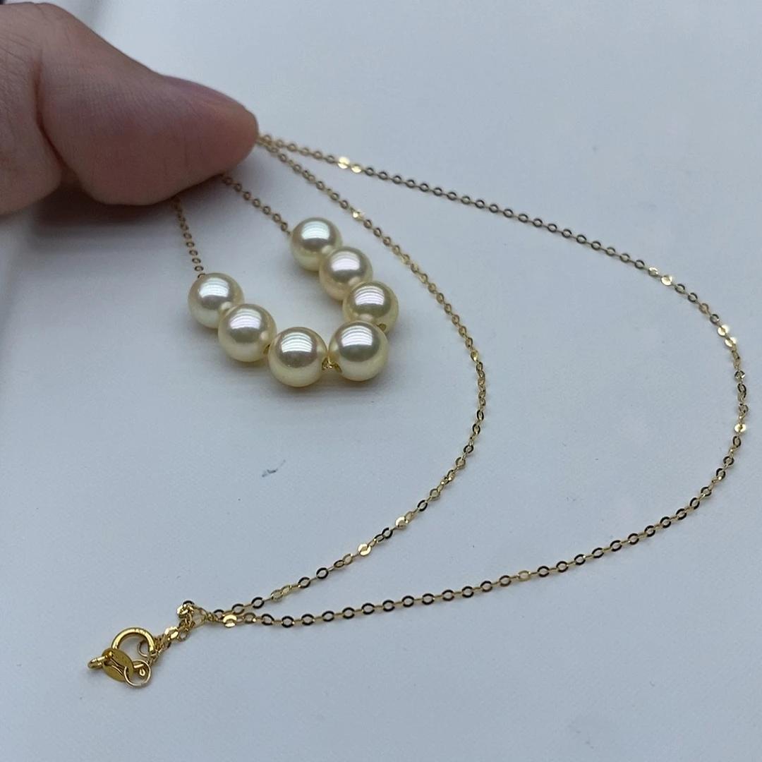 海水珍珠颈饰18K金镶嵌