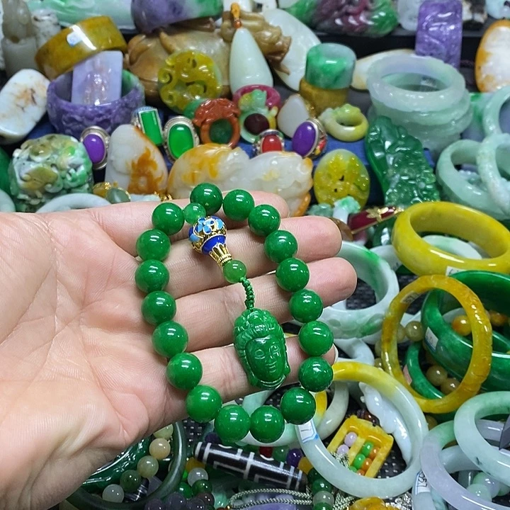 颈饰未镶嵌翡翠缅甸翡翠首饰配饰