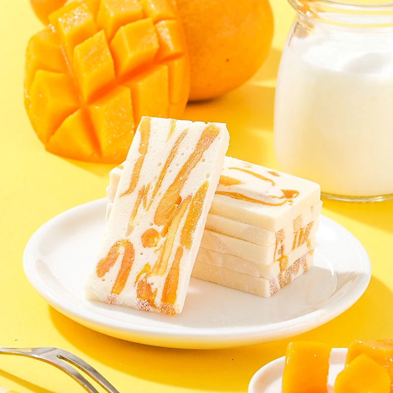【网红奶糕团单}奶糕草莓奶糕水果味手工厚切食品牛轧糖