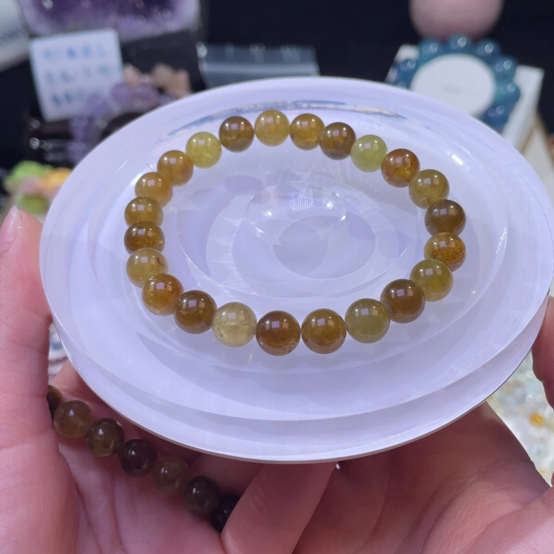 未镶嵌手链水晶沙弗莱石榴石8+