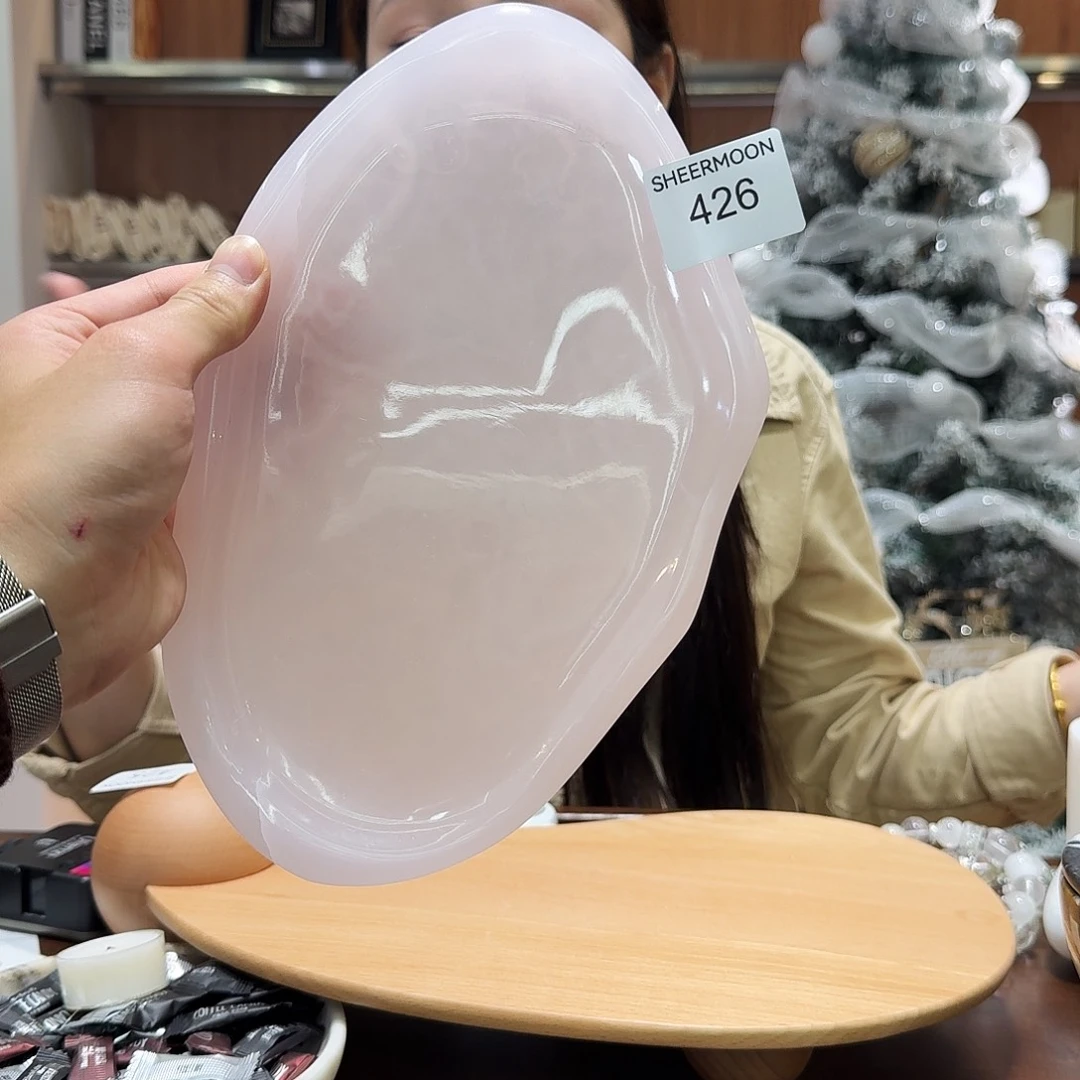 大理石426粉玉云朵盘