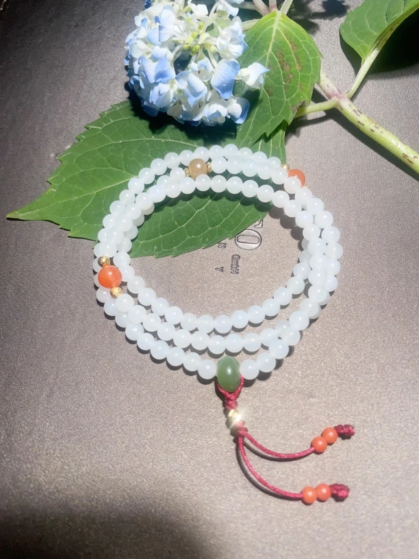 和田玉108粒手串【特价】