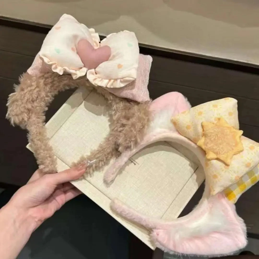 新款雪莉玫自然色彩贝尔卡通发饰头箍游乐园玲娜贝儿拍照打卡发箍