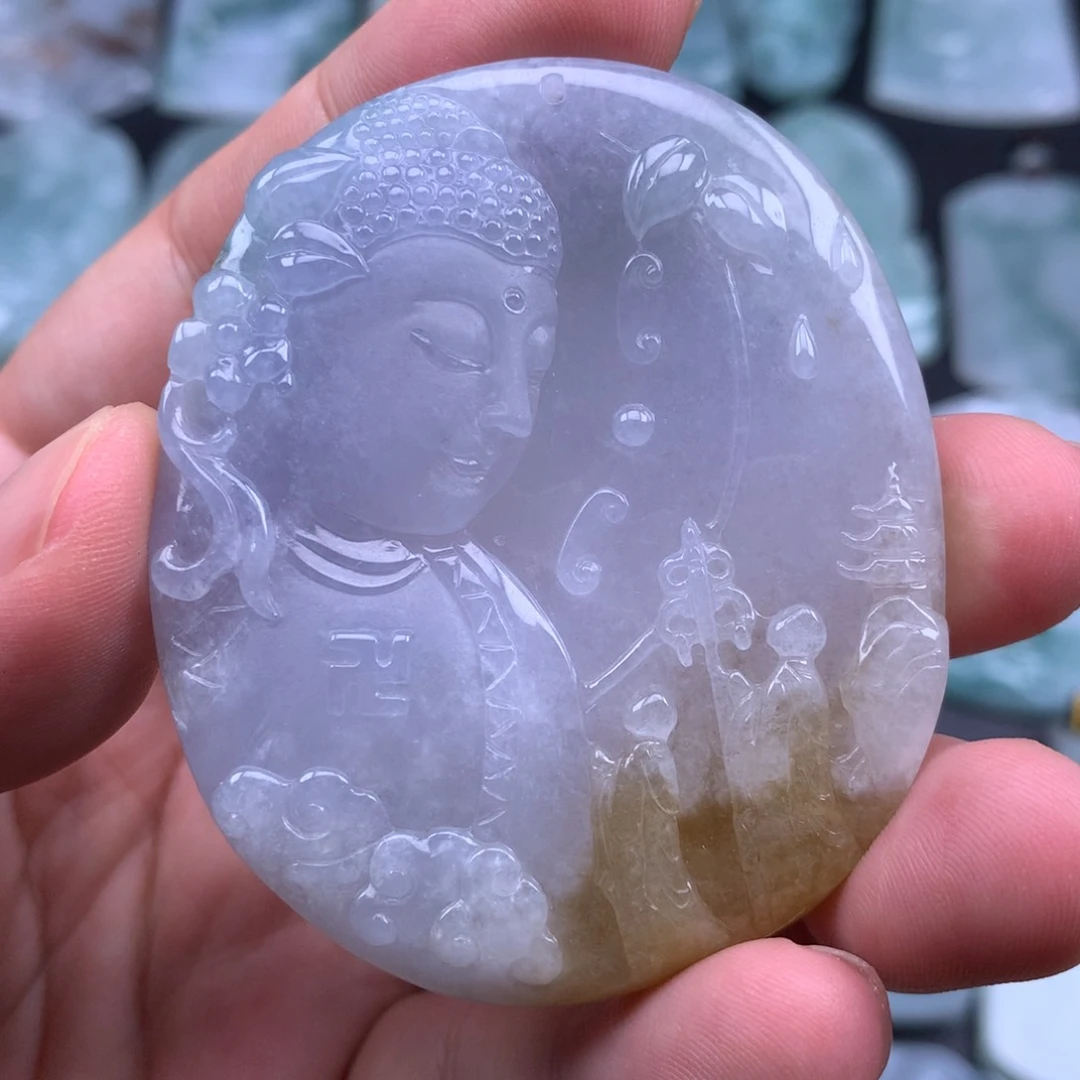 翡翠未镶嵌颈饰翡翠99999