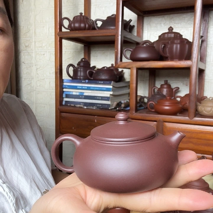 荃***紫砂茶壶寒江150cc精工半乎