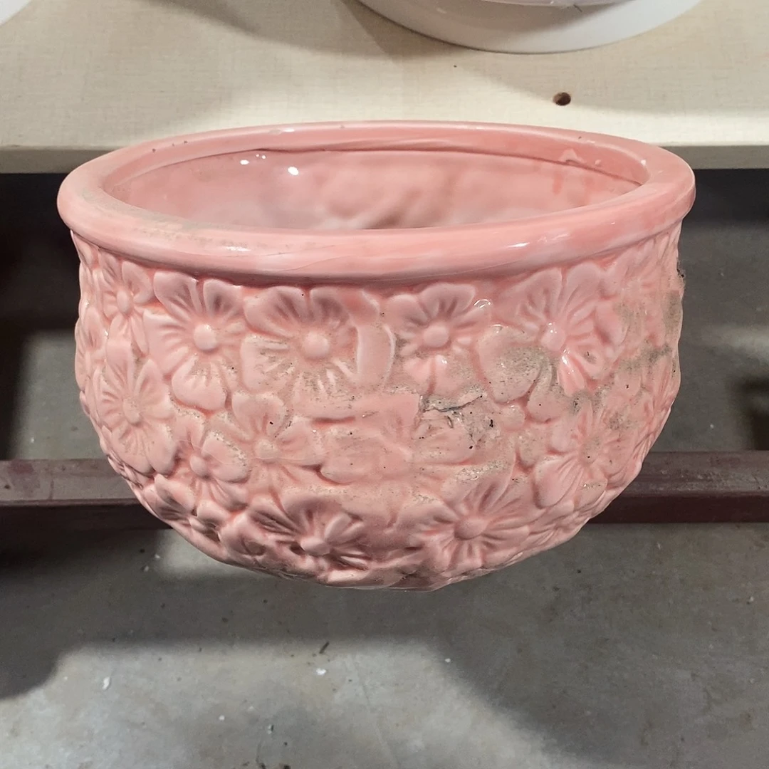 【闪购商品】陶瓷小*儿微瑕花盆-033-1个小号粉色