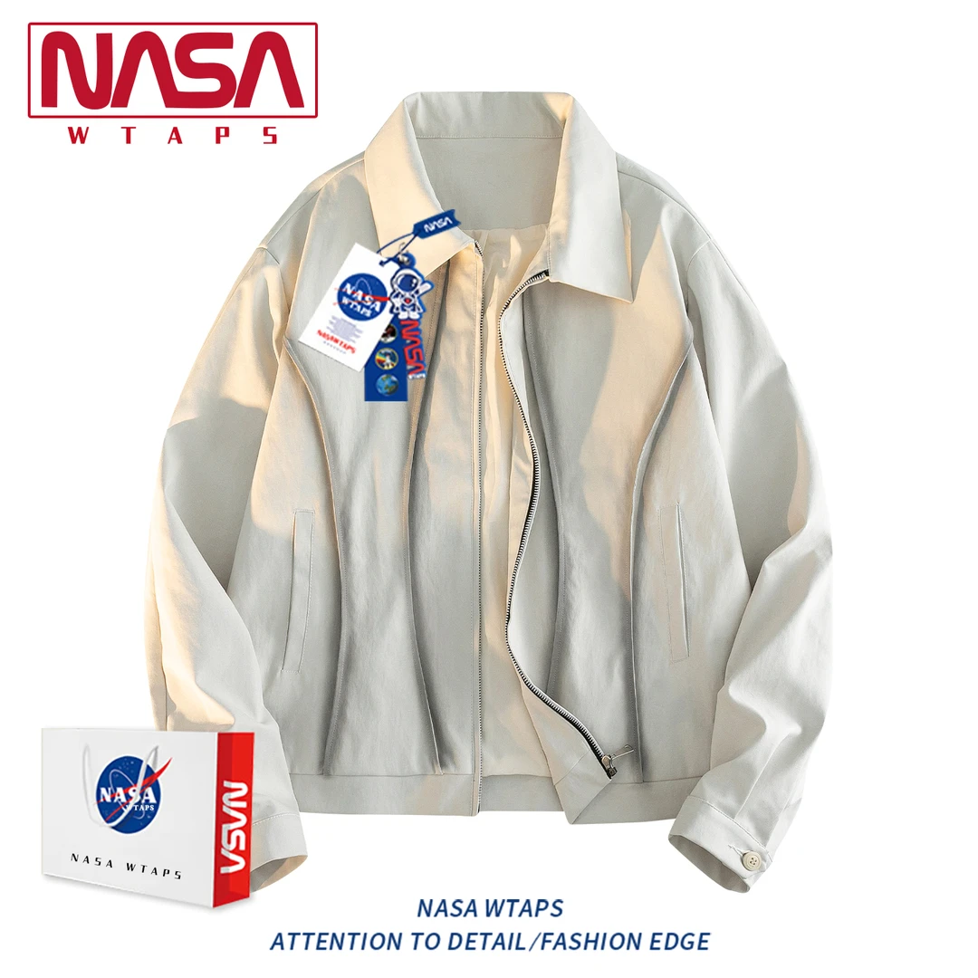 NASA WTAPS高级感解构翻领工装夹克男款秋季户外登山痞帅飞行外套