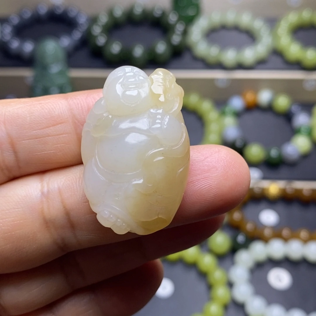 和田玉未镶嵌吊坠(不含链)