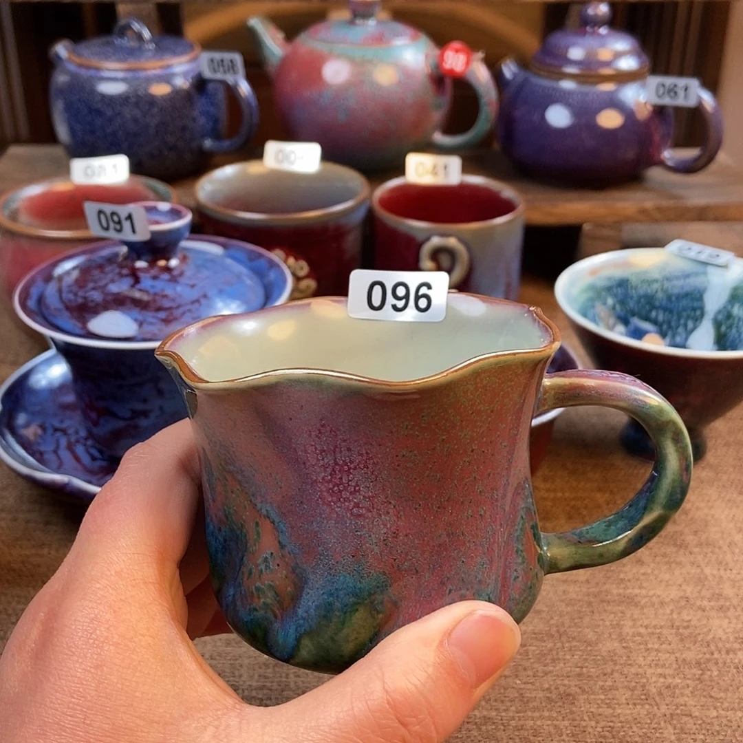 摆件…*…钧瓷主人杯杯