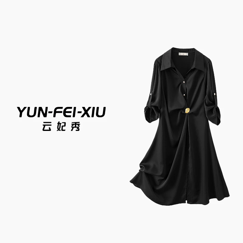 云妃秀大码女装连衣裙休闲时尚胖妹妹显瘦宽松韩版遮肉减龄夏3177