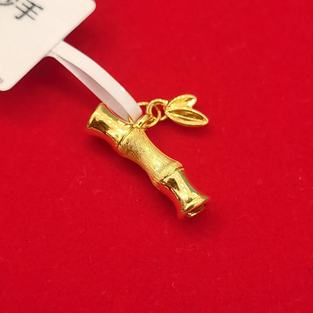 【夕夕专享】足金999 竹节弯管  GP 0.56 （添金纳福）