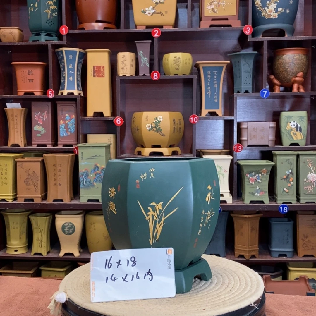 紫砂花盆紫砂花盆