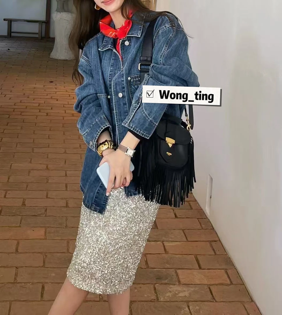 【W_ting】2025新款春款系列轻扬春光牛仔外套2601