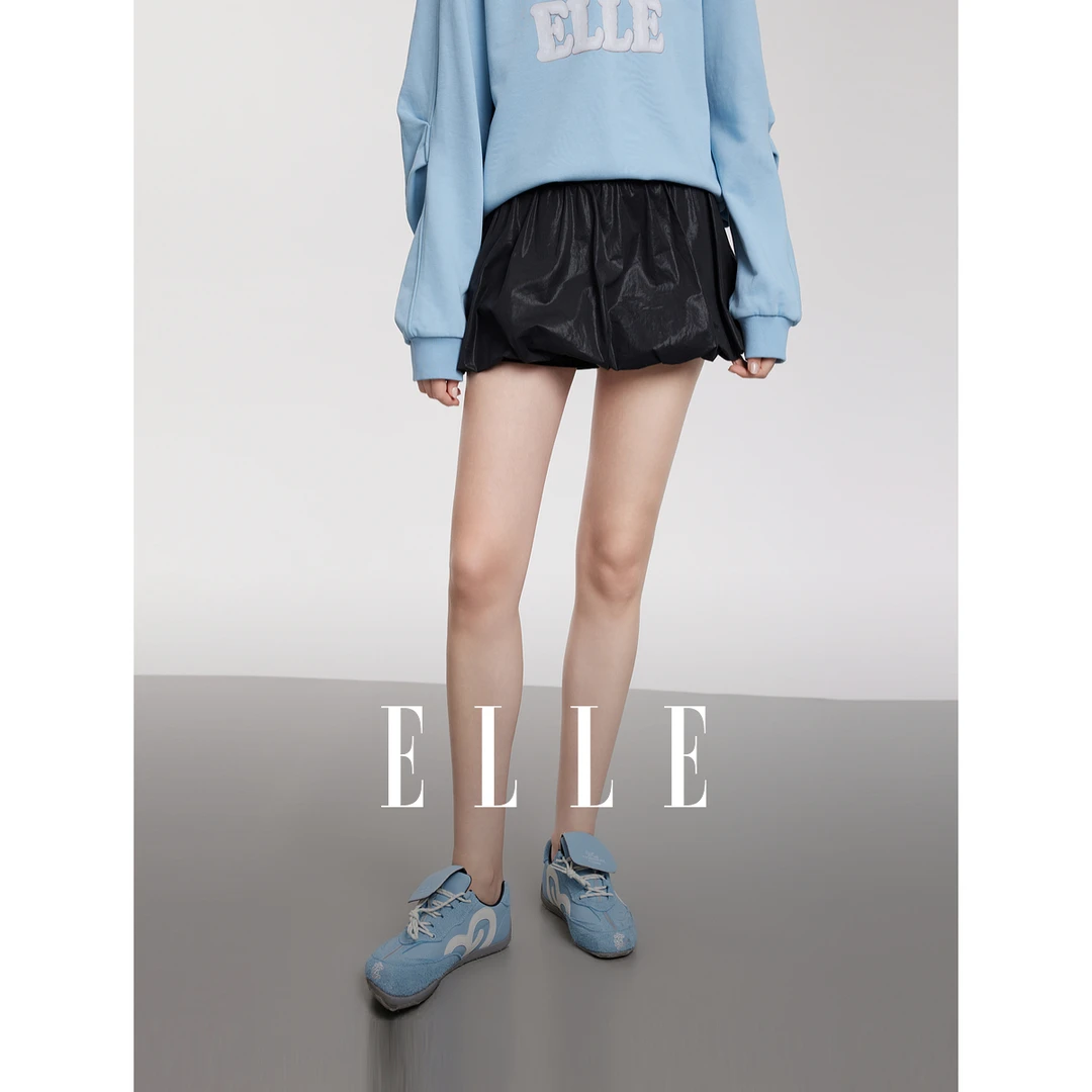 【商场同款】ELLE2025时尚休闲百搭半身裙春季新款显瘦宽松L8CRS124