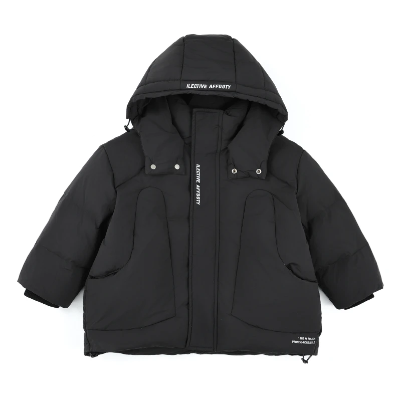 DIDIBABA中大童男女童连帽加厚保暖冬季时尚羽绒服8022