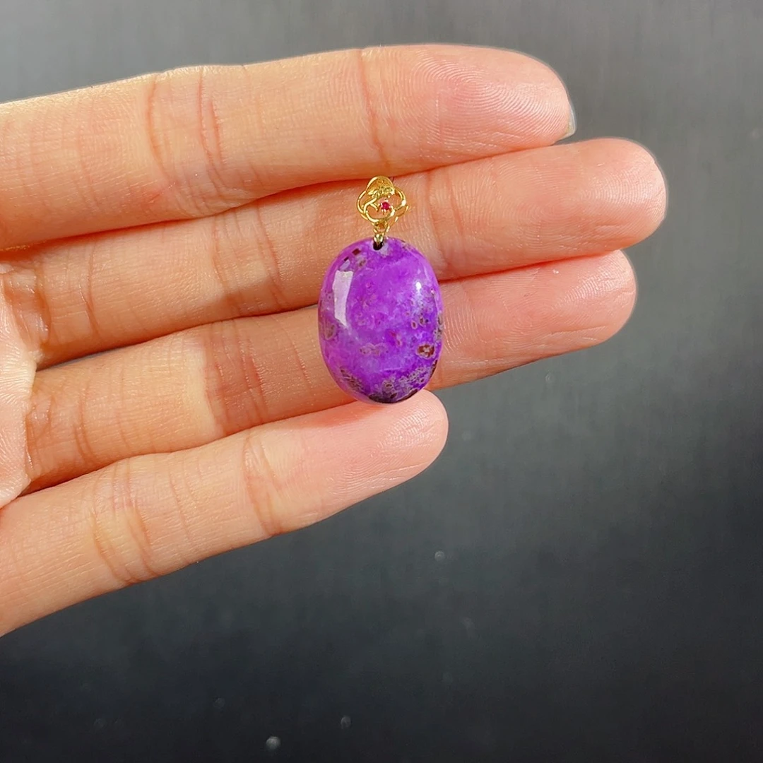 苏纪石（舒俱来）吊坠k金未镶嵌