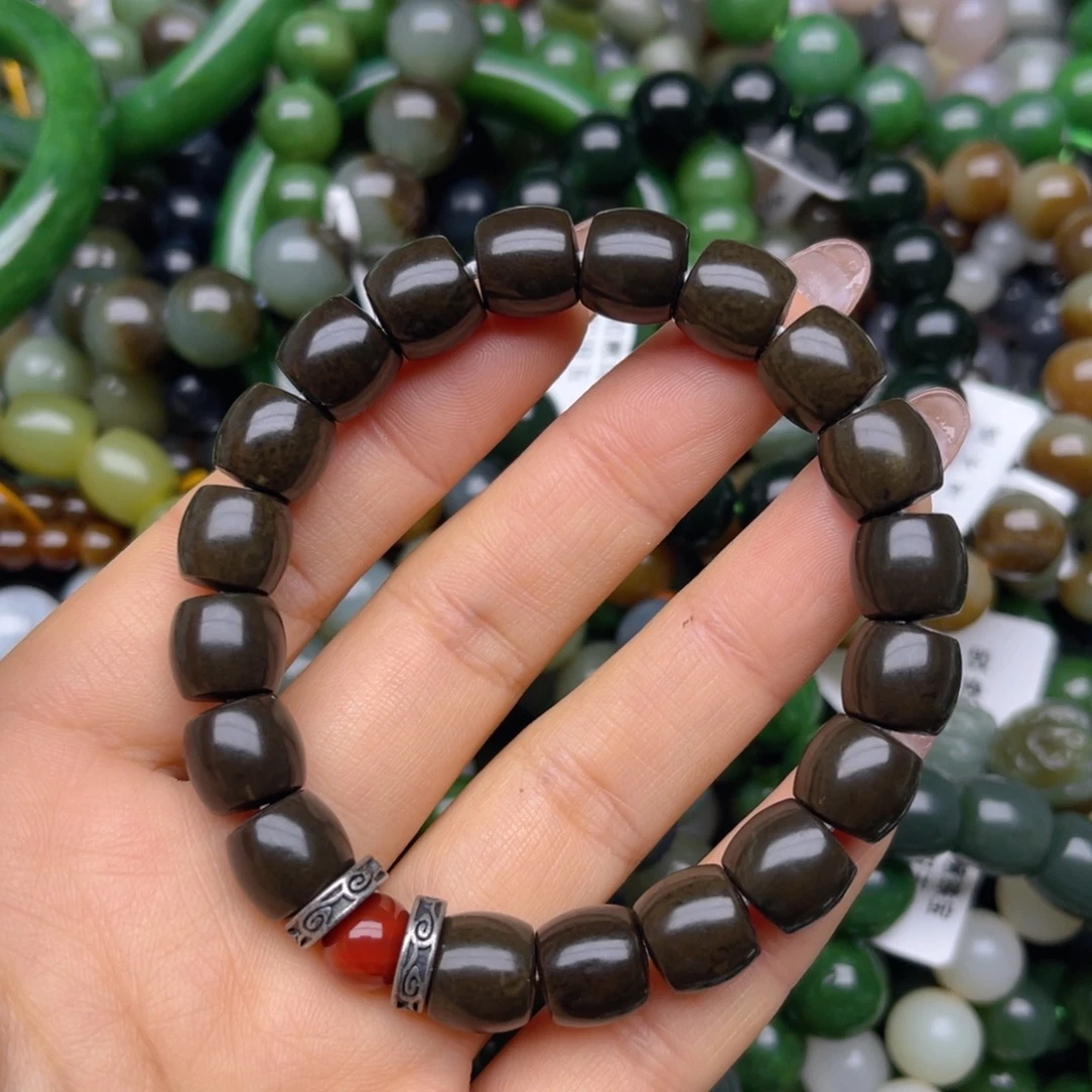 和田玉未镶嵌手链