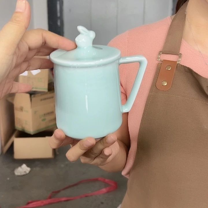 龙泉云间青瓷小米茶器