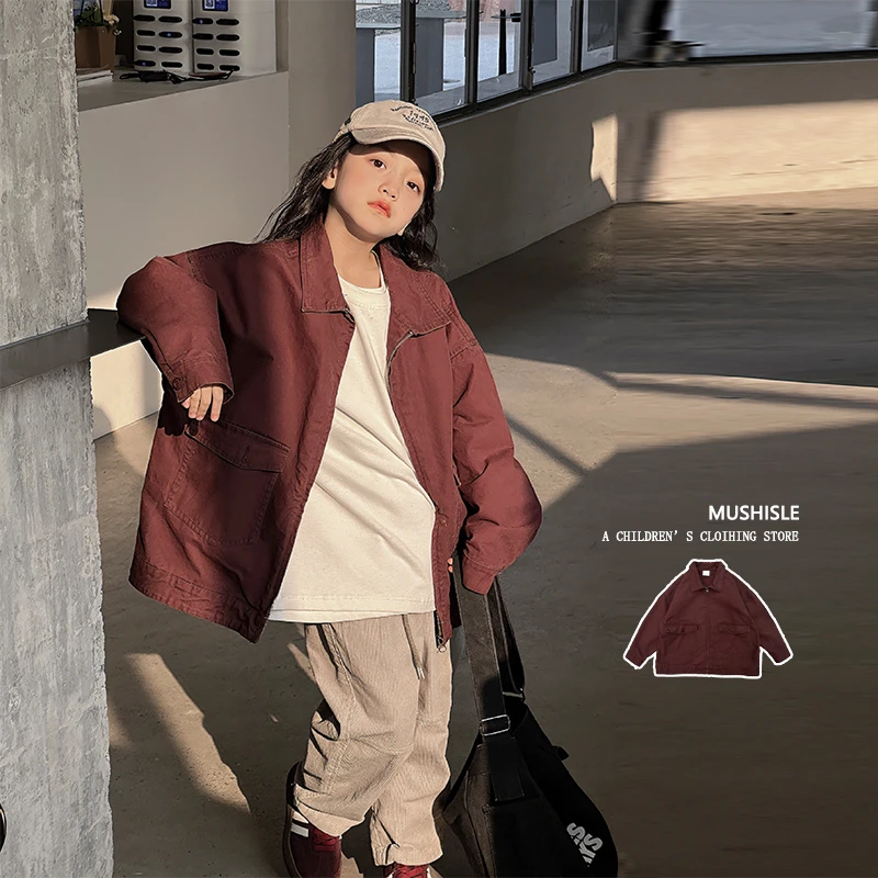 阿又织里春夏童装儿童男童高能感日系休闲风外套99065C