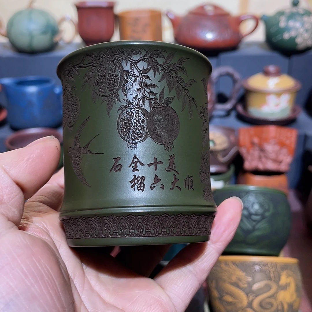 原矿紫砂手工主人杯