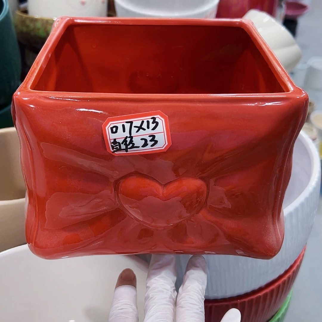 外贸尾单陶瓷花盆凑单10米包邮