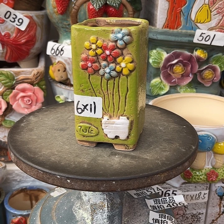 粗陶材质多肉花盆