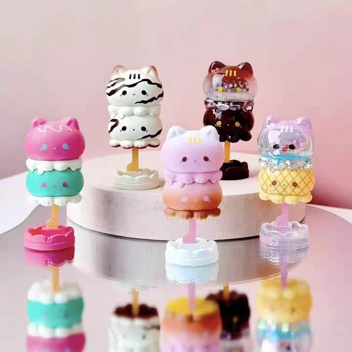 【拆盒】新品草莓慕斯塔章鱼喵喵棒棒冰潮玩手办可爱萌粒盲盒