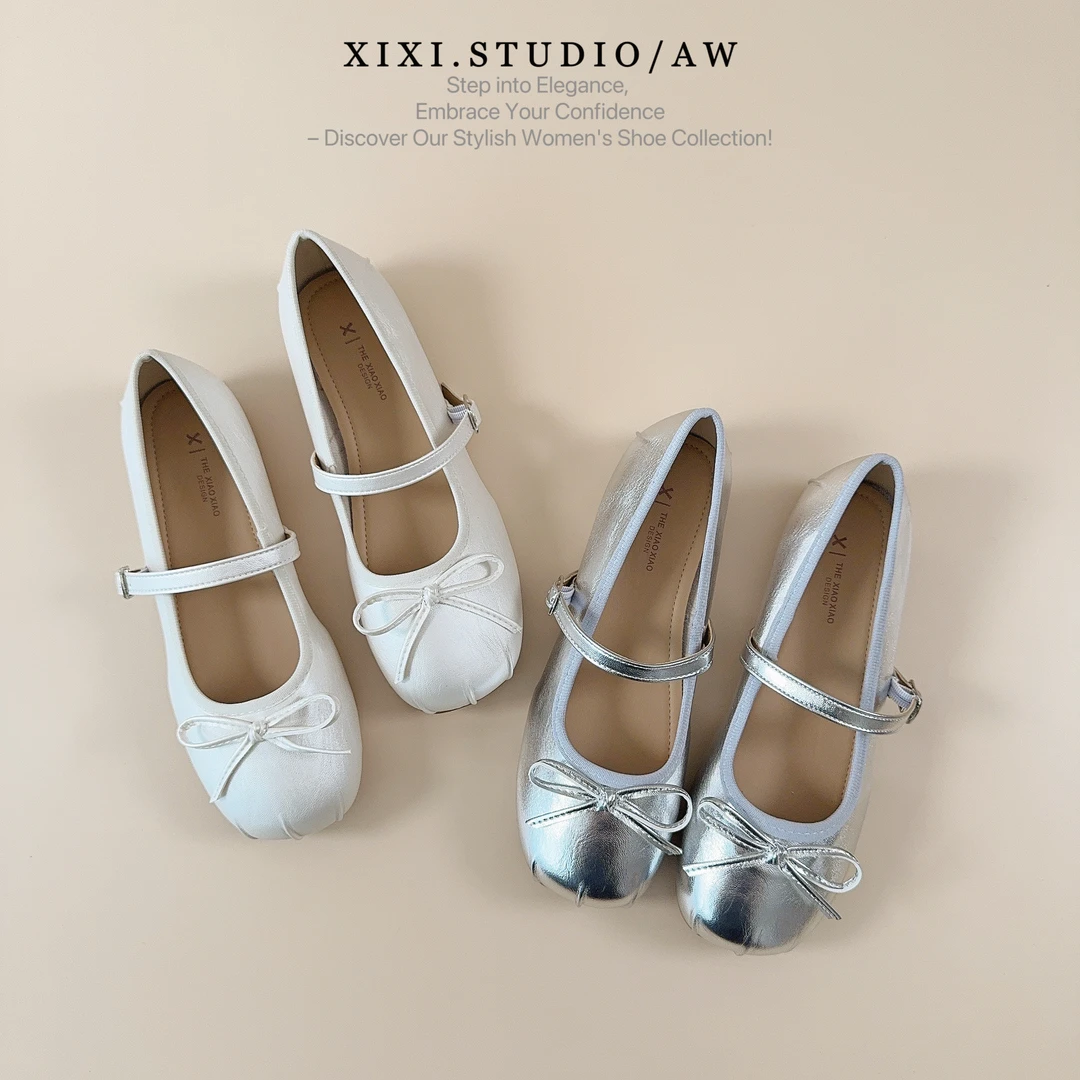 【25夏季新款】韩版平底浅口时尚女鞋玛丽珍单鞋舒适百搭女鞋蝴蝶结