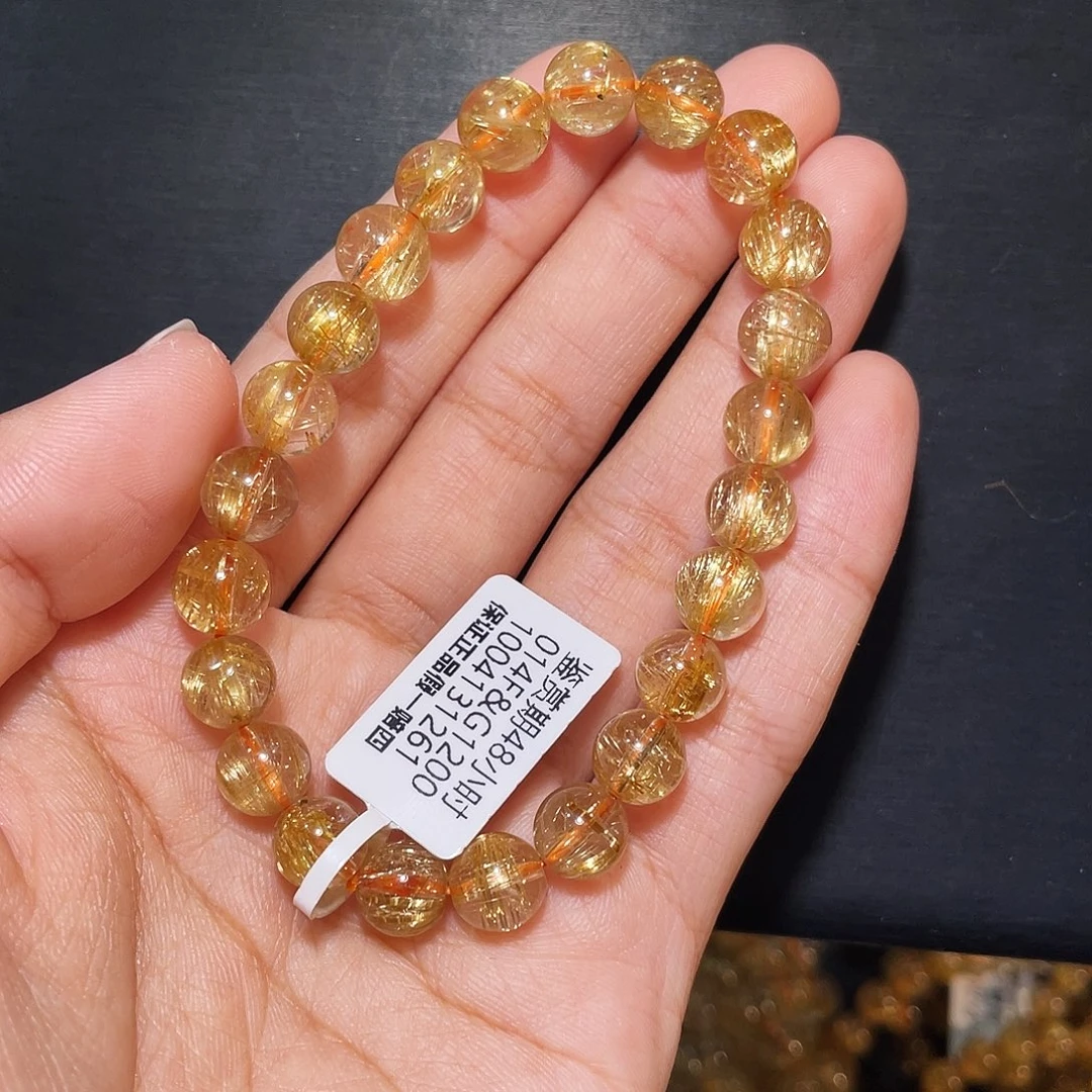 未镶嵌手链发晶高品发晶8mm