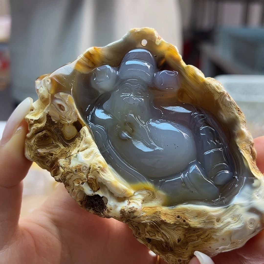 玛瑙/玉髓未镶嵌吊坠(不含链)