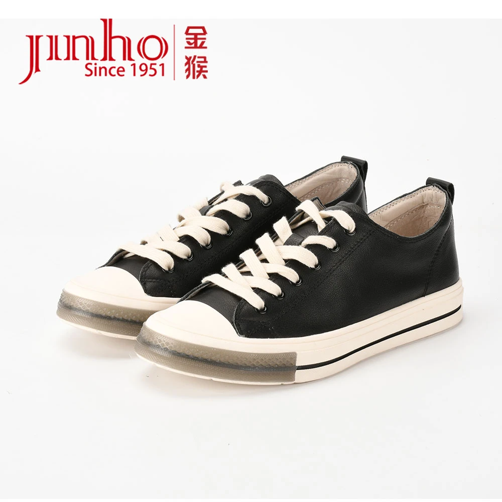 Jinho/金猴【微瑕，介意勿拍】平跟系带运动板鞋170169C