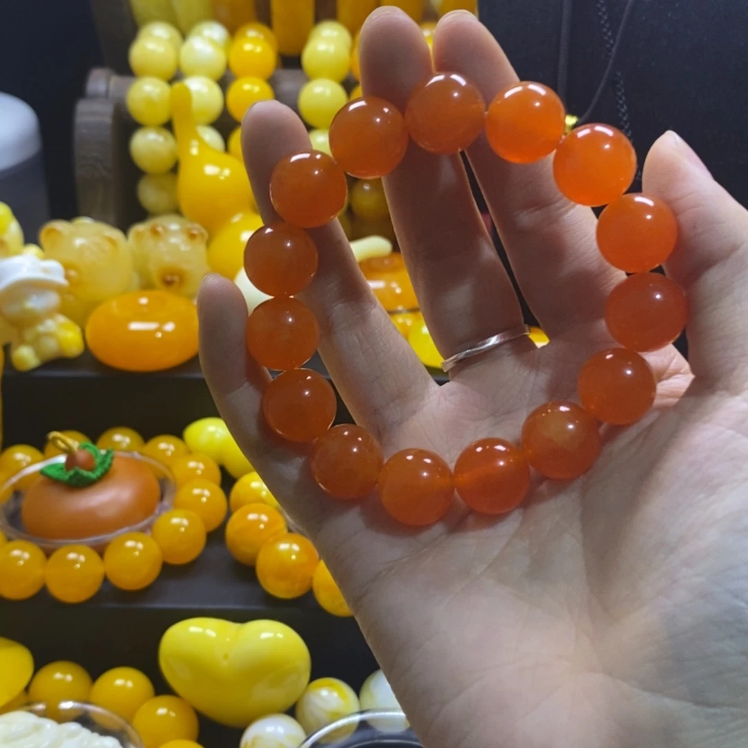 娉***非金属全品无暇卡14手串