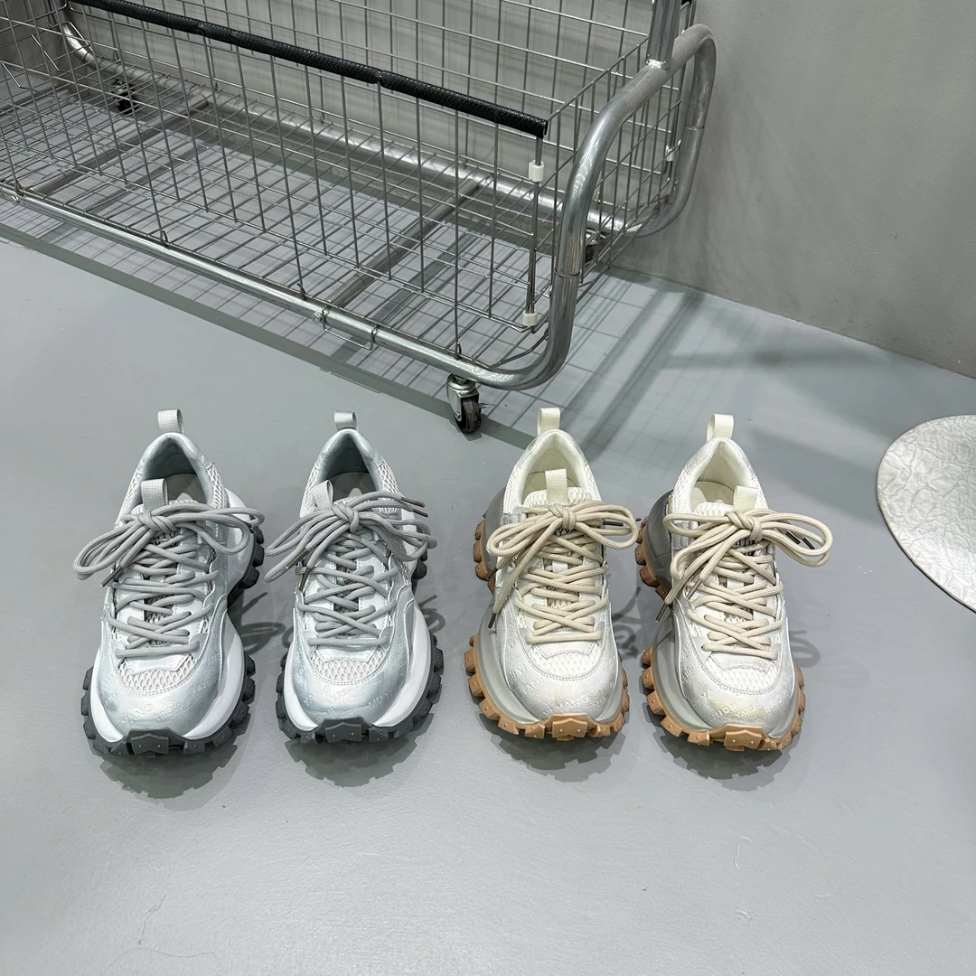 2025春季新款厚底阿甘鞋双鞋带设计时尚百搭休闲鞋女