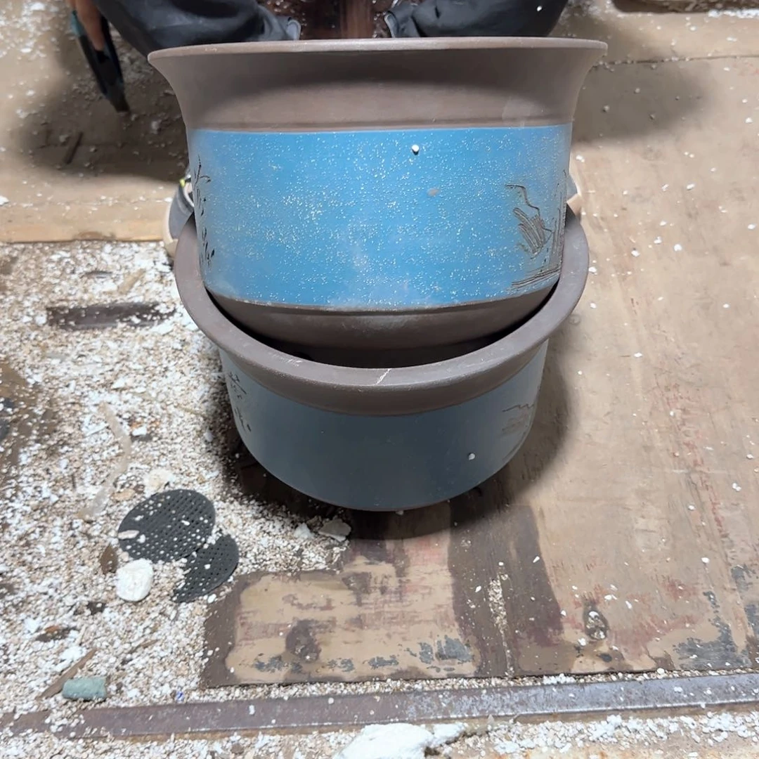 紫砂花盆口径23.14口径