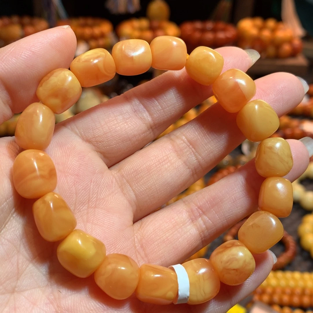 蜜蜡未镶嵌手串蜜蜡手串