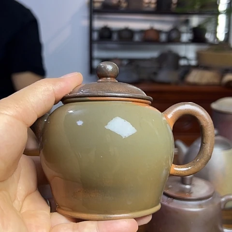 戬谷龙窑柴烧茶壶29