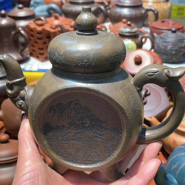 紫砂茶宠450cc宜兴紫砂壶