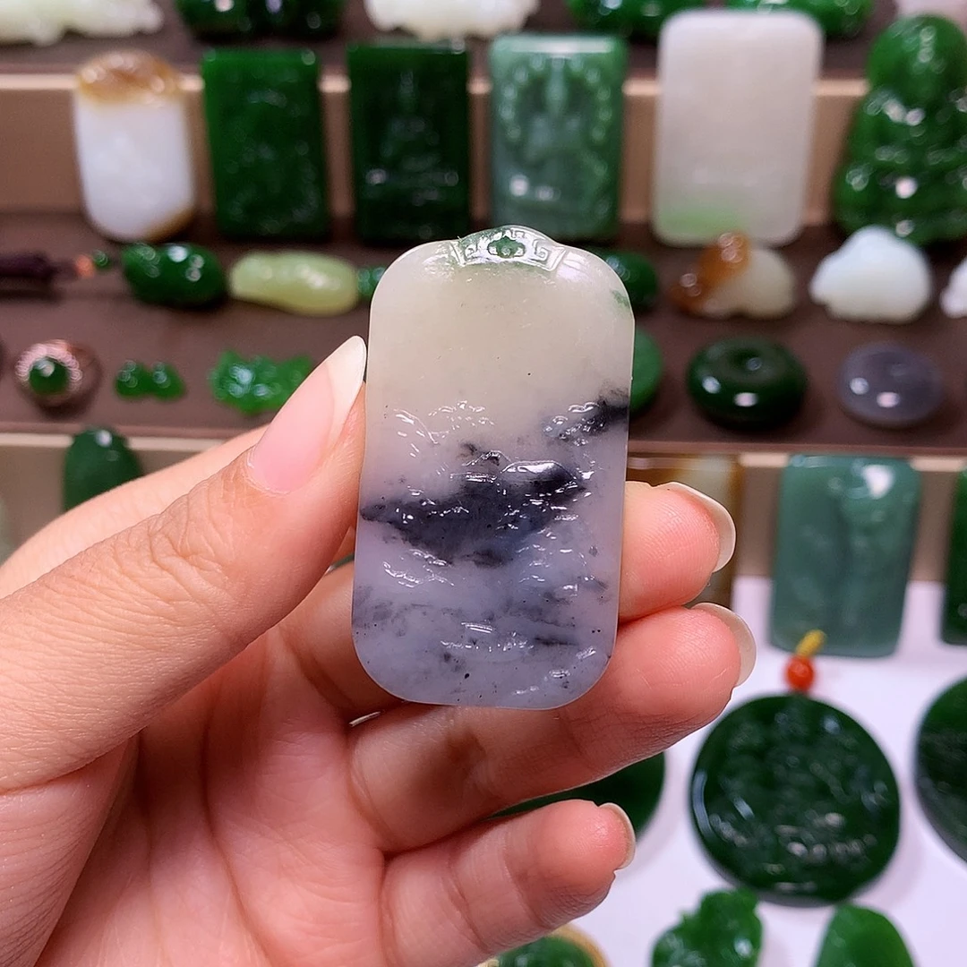 和田玉未镶嵌挂件