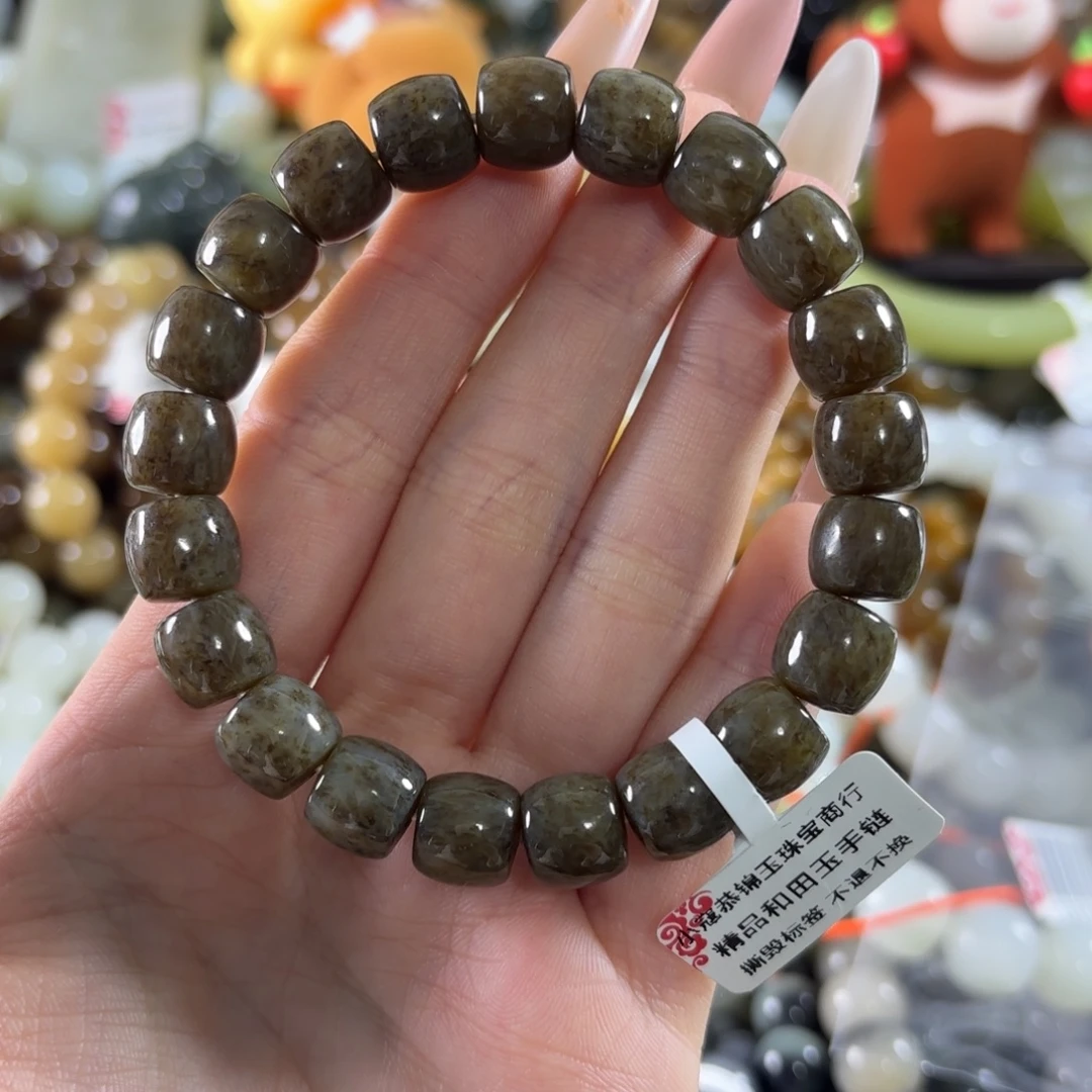 和田玉未镶嵌手链4