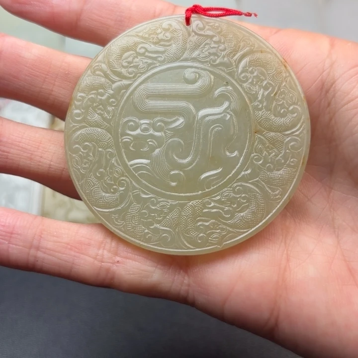 文***—和田玉未镶嵌挂件