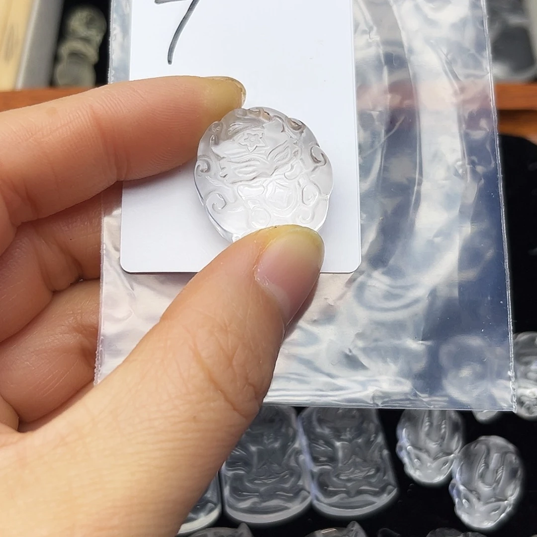 水晶颈饰未镶嵌白水钱币狐7号