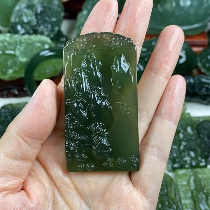 ᝰ***¼岫玉未镶嵌挂件挂件