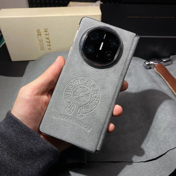 适用华为matex6手机壳个性定制x5典藏版铰链保护套alcantara商务